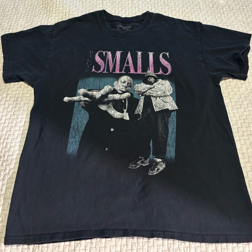 Notorious B.I.G. Black Faded T-Shirt Size L